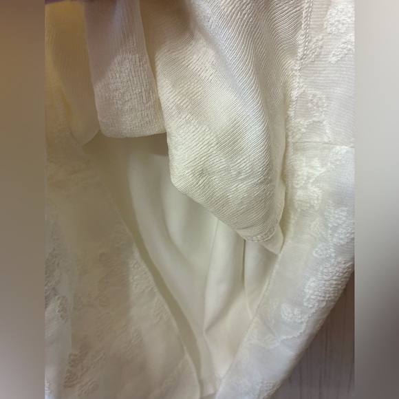 Y2K White Lace Halter Mini Dress Coquette Backless Crochet Summer Party Dress xs - Picture 6 of 9